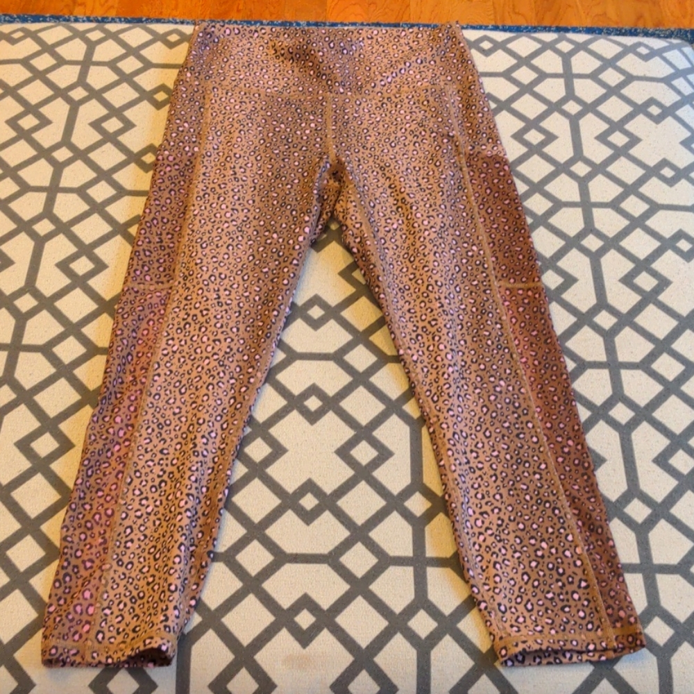 Fabletics powerhold leggings small animal print